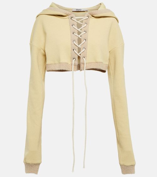 Didu Cropped fleece hoodie