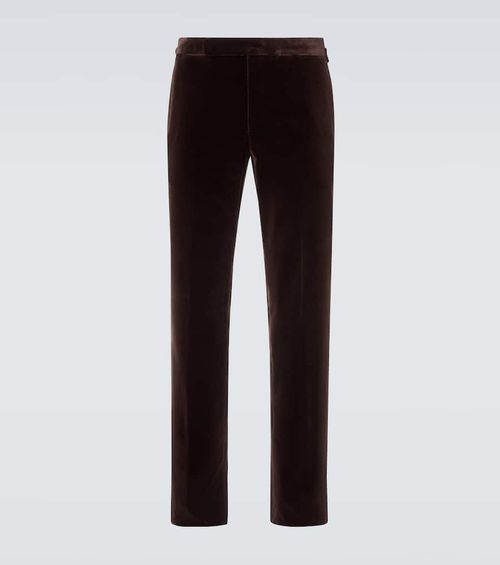 Gregory cotton velvet suit pants
