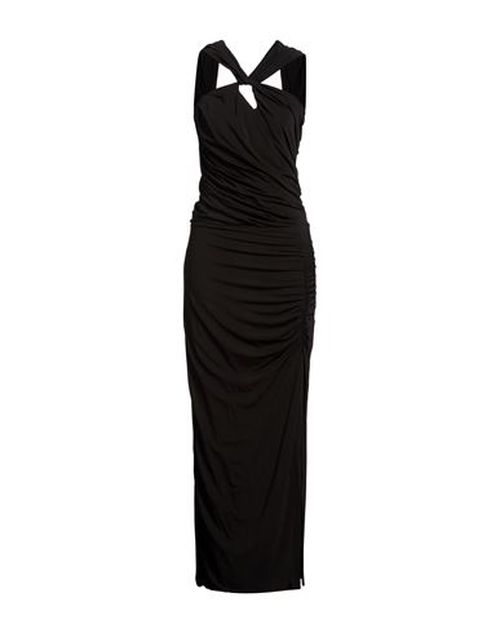Woman Maxi dress Black Size 12 Viscose, Elastane