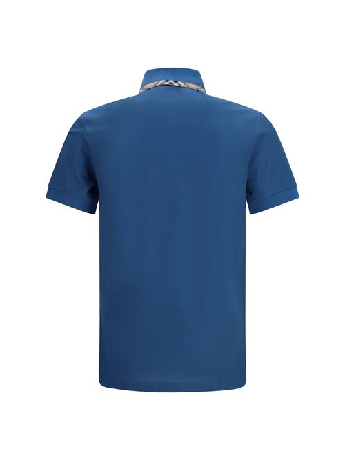 Check Polo Shirt — Blue