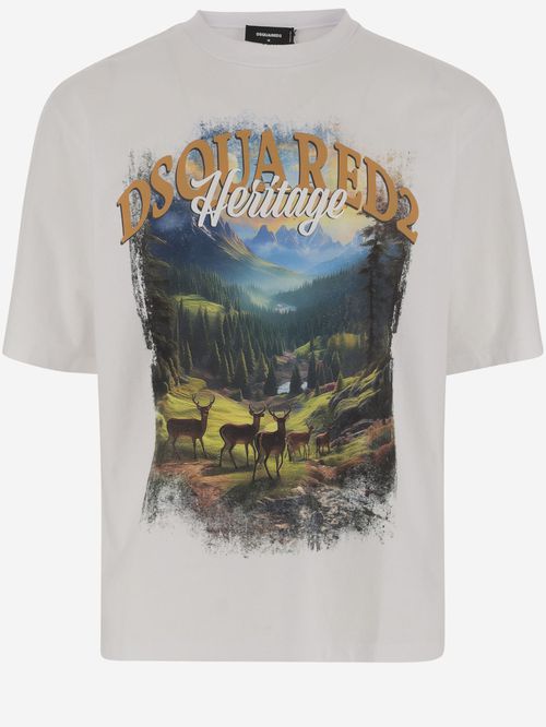 Off White Loose Fit Canada T-shirt