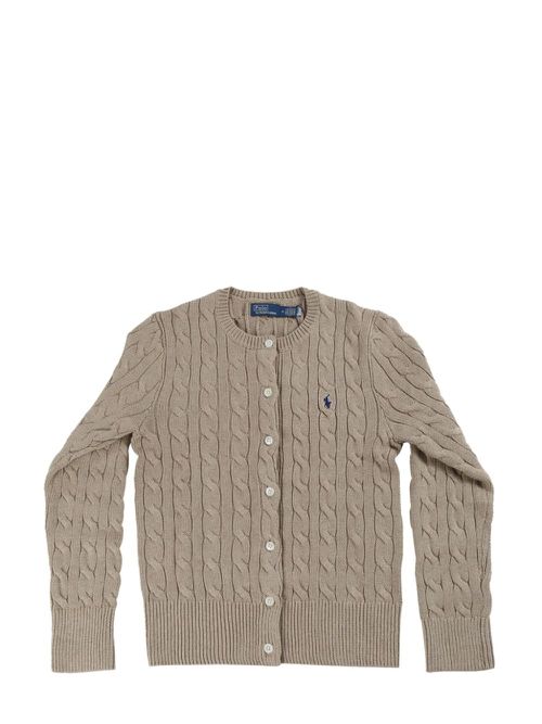 Cable-knit cardigan - Neutrals