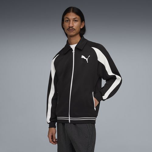 PUMA T7 Men's Relaxed Track Jacket in Black