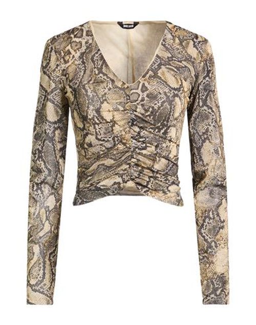Woman Top Beige Size 10 Polyester, Polyamide, Elastane