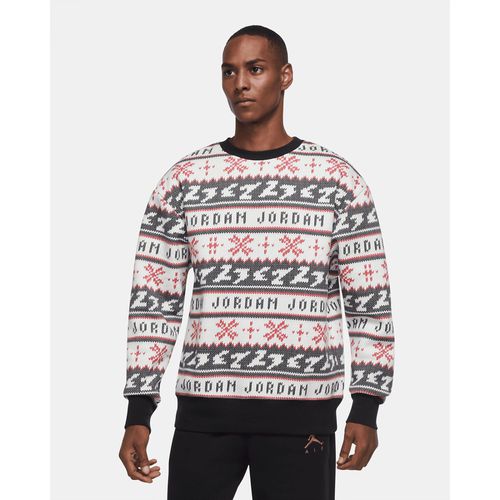 Air Jordan Jumpman Holiday Christmas Sweatshirt Sweater White/Red-Black CT3459-010 Men's