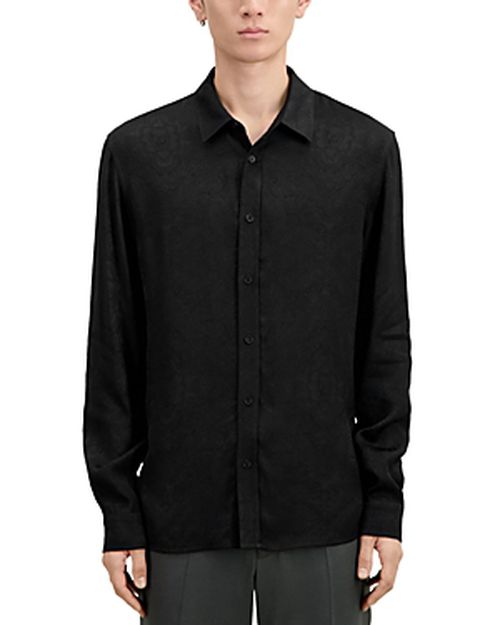 Straight Fit Button Down Shirt