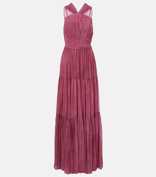 Freesia silk chiffon gown