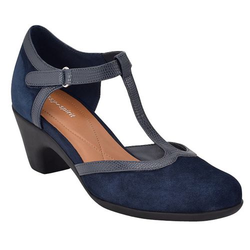 Women's Easy Spirit Cara T-Strap Dress Pumps, : , Blue Suede
