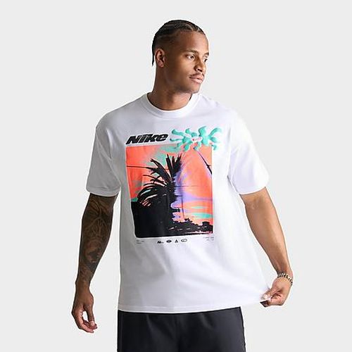 Men's Sportswear Palm Tree Graphic T-Shirt in White