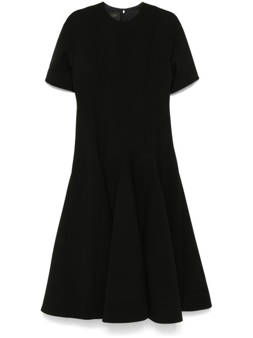 Flared midi dress - Black