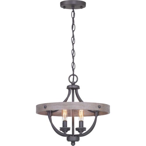 Graphite Four Light Semi-Flush Convertible from the Gulliver Collection