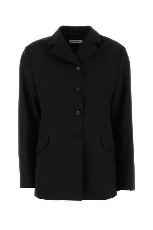 Virgin Wool Blazer — Black