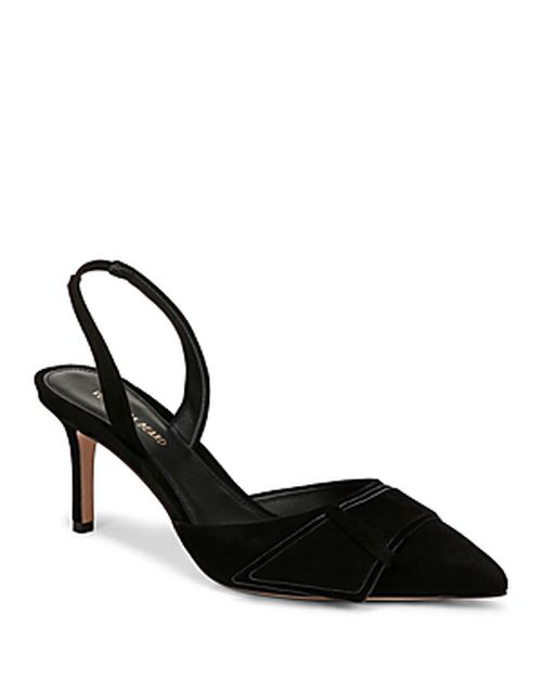 Women's Lisbeth Pointed Toe Mid Heel Slingback Pumps