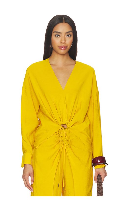 SILVIA TCHERASSI Merida Blouse in Yellow. XS. Also in S