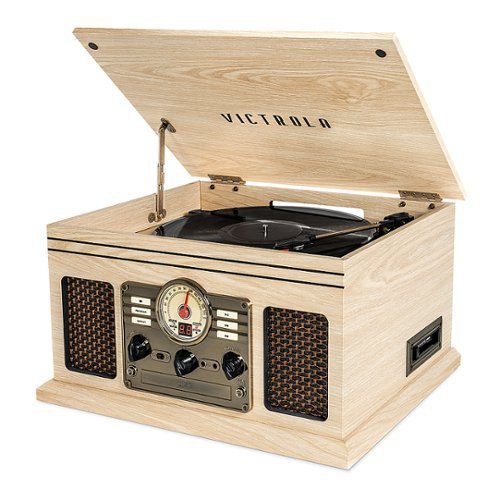 Quincy Wood Bluetooth Record Player - Natural