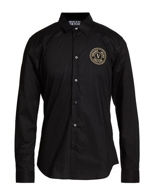 Man Shirt Black Size 36 Cotton