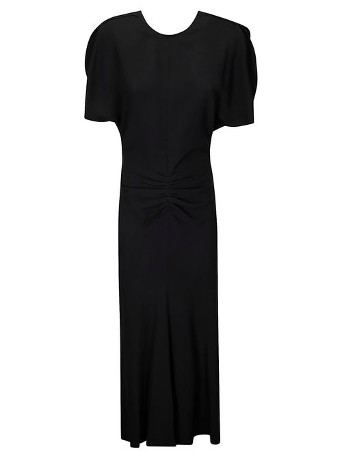 Gathered Waist Midi Dress