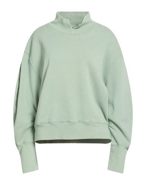 Woman Sweatshirt Sage green Size L Cotton
