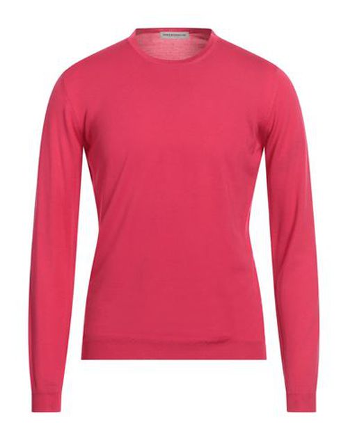 Goes Botanical Man Sweater Fuchsia Size 38 Merino Wool