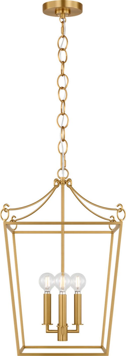 Burnished Brass Burnished Brass Lantern from the Carlyle Collection