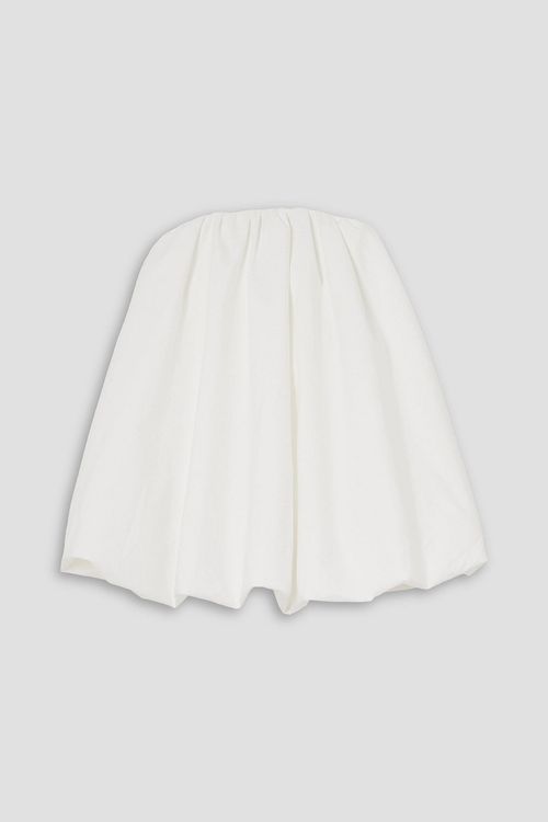 The Augie strapless cotton-poplin mini dress