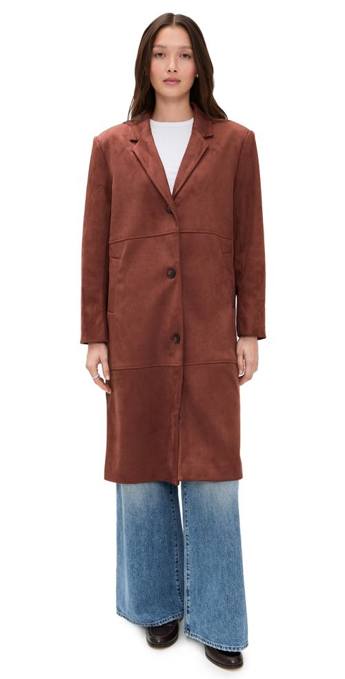 Maisie Faux Suede Jacket Cappucino