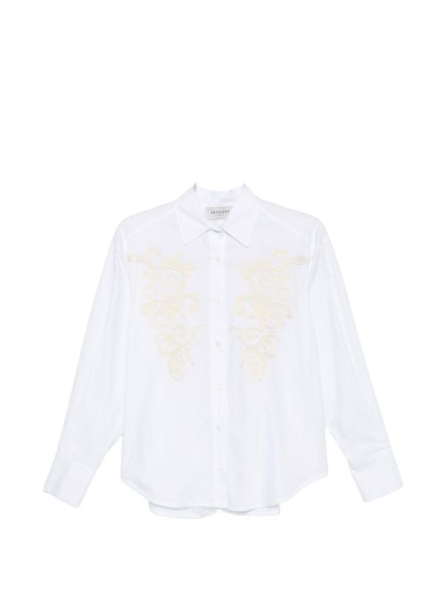 Embroidered Cotton Shirt — White