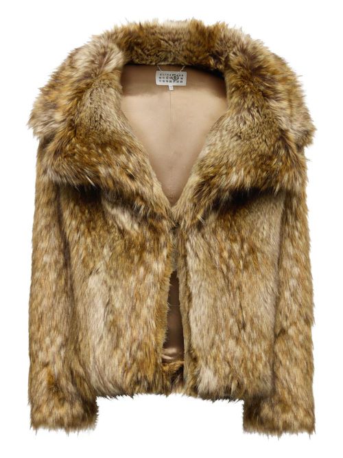 Faux-fur jacket - Brown