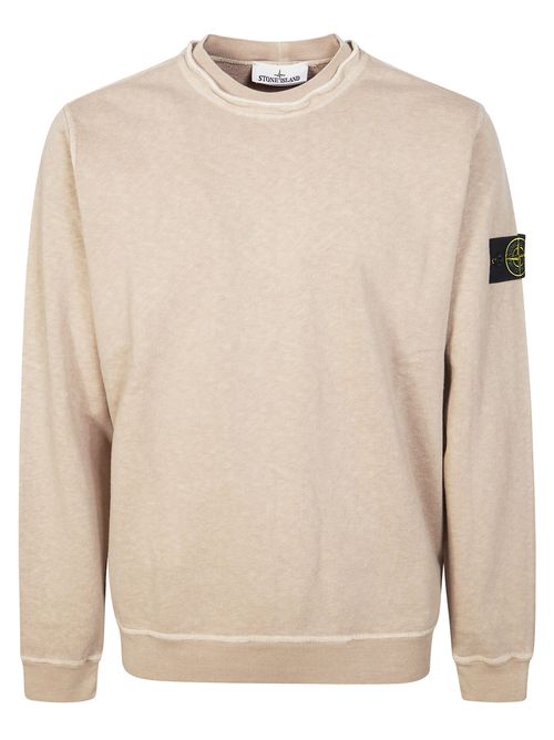 Regular-fit Crewneck Sweatshirt MALFILÉ FLEECE 'OLD' EFFECT