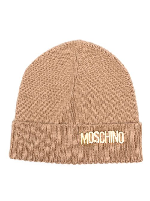 Logo-lettering beanie - Neutrals