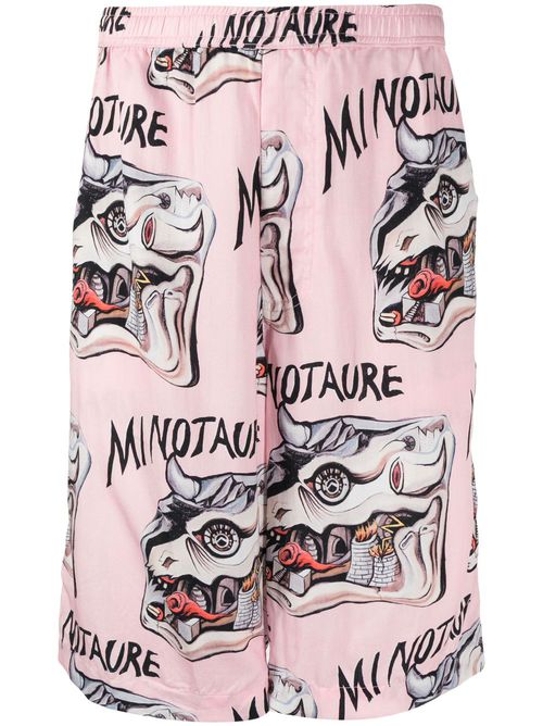 "Minotaure" bermuda shorts - Pink