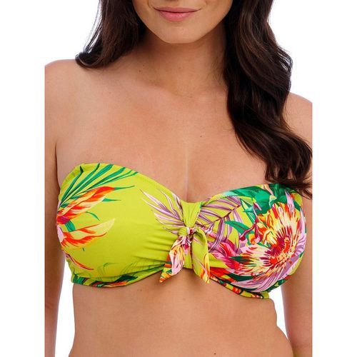 Fantasie Womens Cala Macarella Bandeau Bikini Top - Green Polyamide - 32E