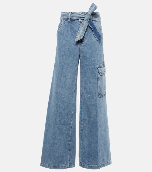 Veronica Beard Belisa high-rise cargo jeans