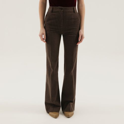 1989 Studio Brown Striped Flared Pant