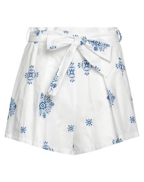 Lavi Woman Shorts & Bermuda Shorts White Size M Cotton, Polyester