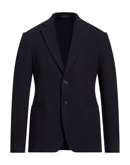 Man Blazer Midnight blue Size 38 Virgin Wool, Polyamide, Elastane