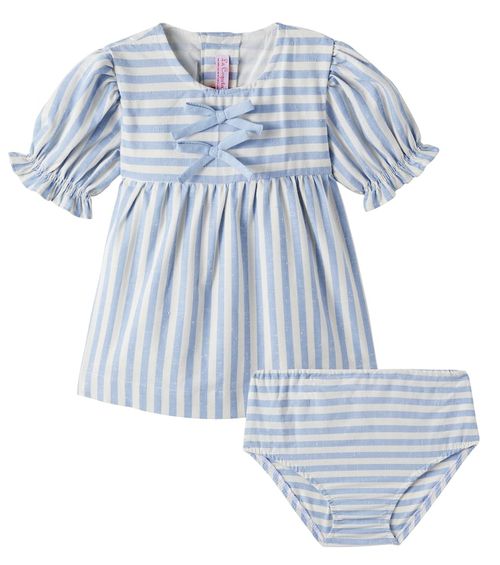 Baby Luciana cotton dress and bloomers set
