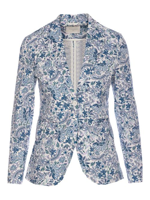 Circolo 1901 floral-print blazer - Blue