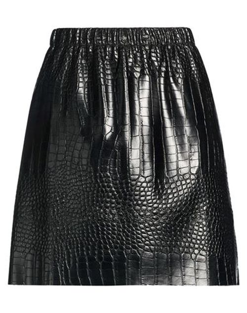 Woman Mini skirt Black Size S Polyurethane, Polyester