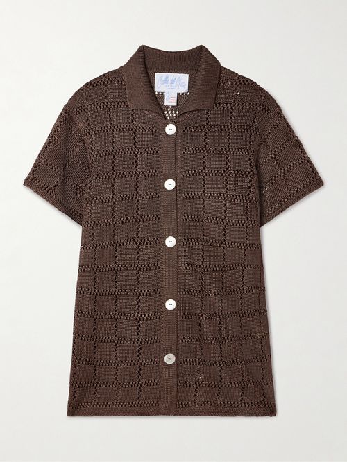 Open-knit Shirt - Brown