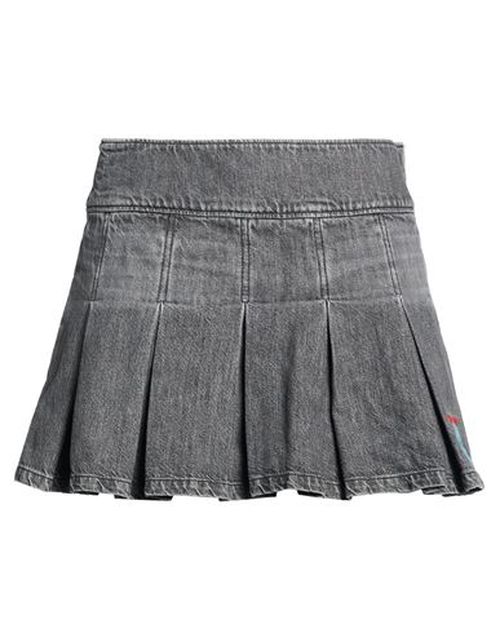 Woman Denim skirt Black Size 26 Cotton