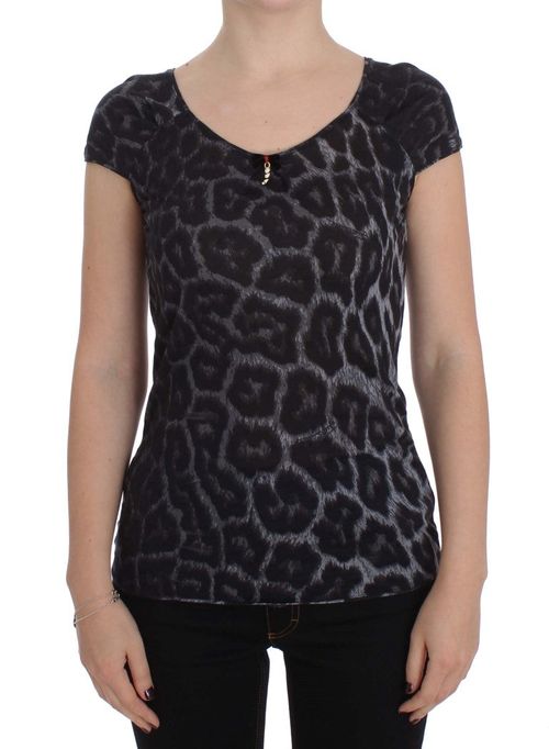 Leopard Modal T-Shirt — Gray