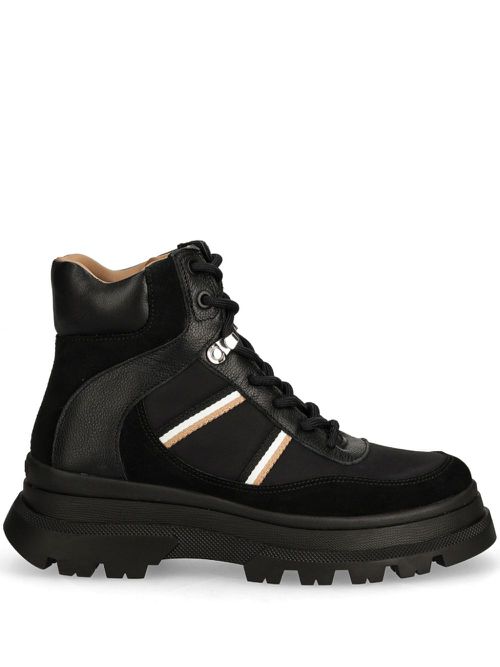 Lace-up ankle boots - Black
