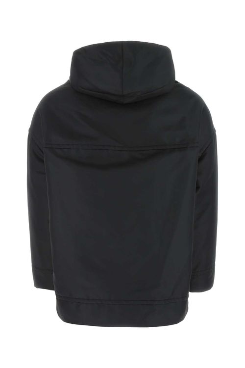 Black Nylon Sweatshirt