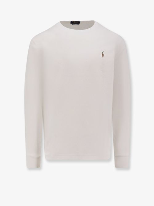 Logo-Embroidered Cotton T-Shirt — White