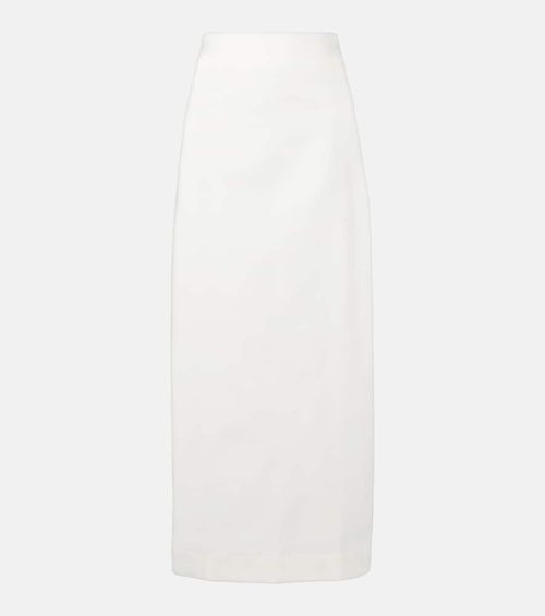Cotton-blend maxi skirt