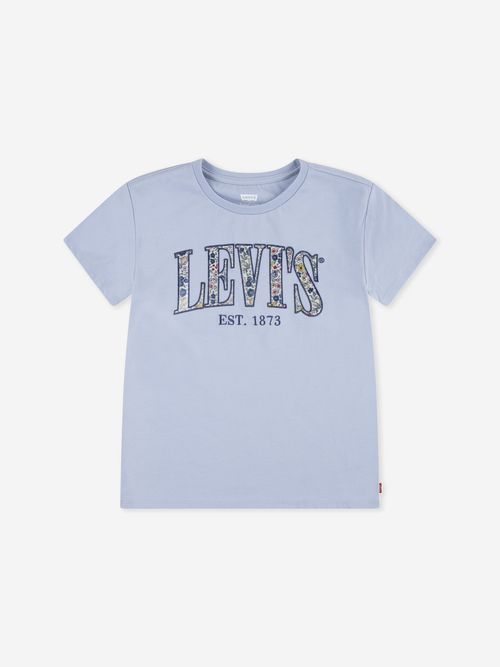 Levi's Kids Wear Girls Seasonal Graphic T-Shirt in Blue 10 Yrs