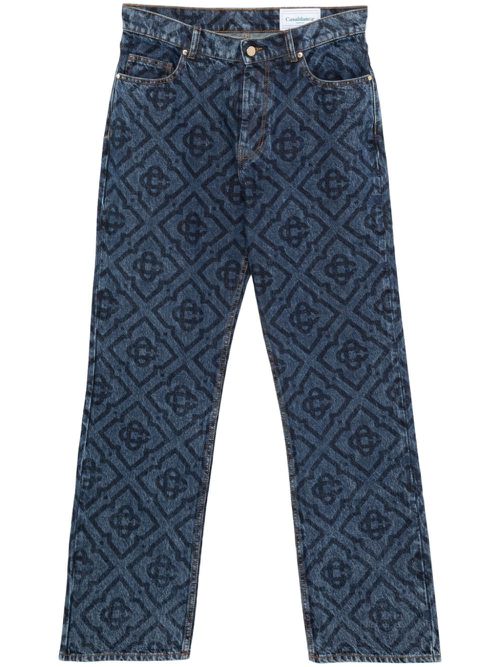 Laser Monogram jeans - Blue