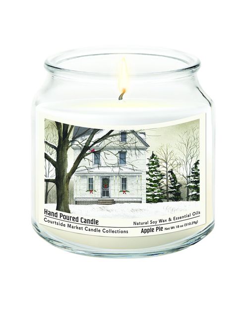 White Christmas Candle
