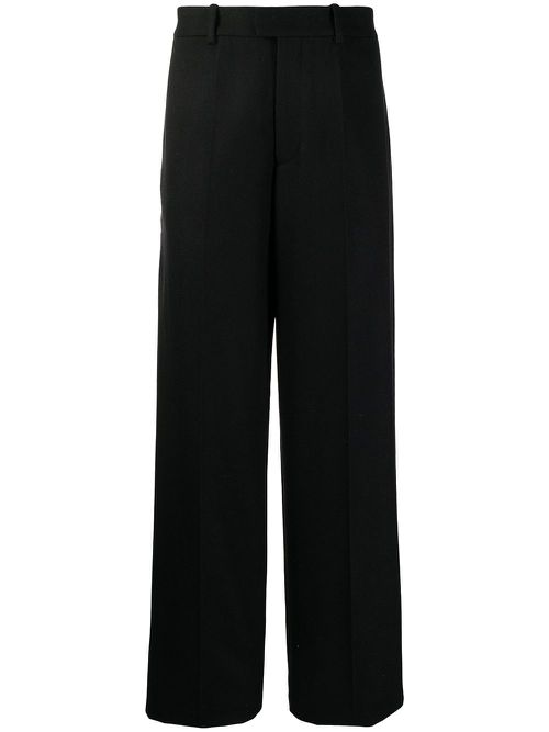Mid-rise tailored trousers - Black